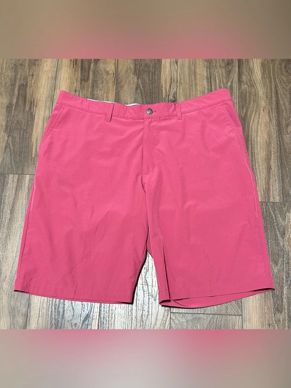 Adidas Ultimate 365 Golf Shorts 10” M Fuchsia Men’s 40 Flat Front Performance